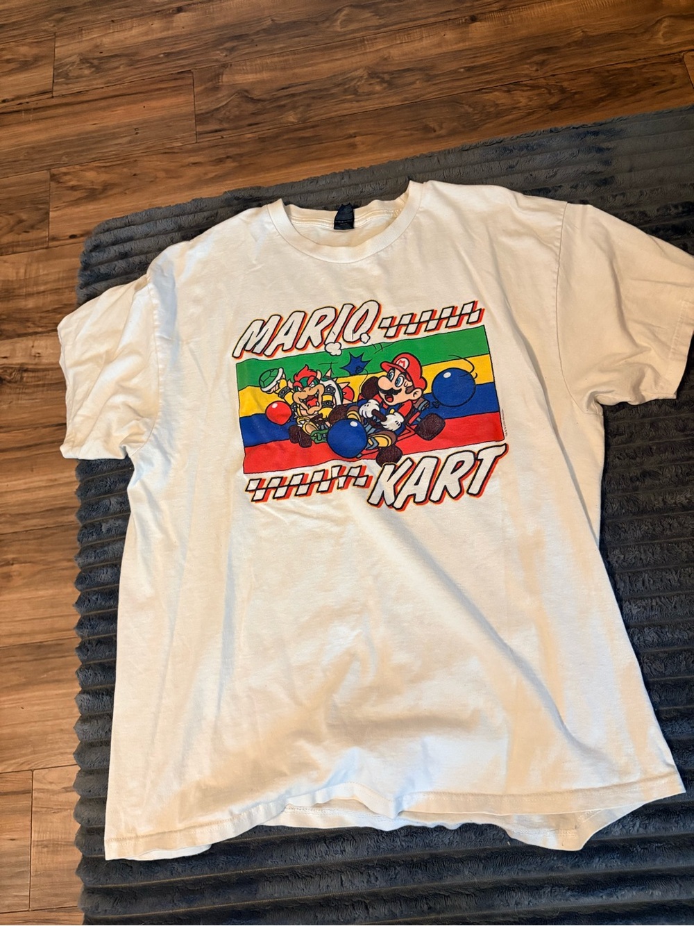 Mario Kart Graphic men Tee - White